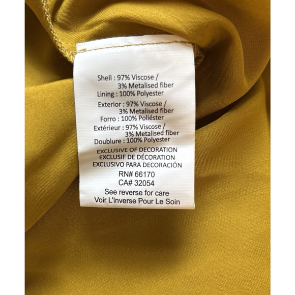 NEW Anthropologie Nirmooha One-Shoulder Shine Maxi Dress XXS Gold Beaded Boho - Picture 10 of 13